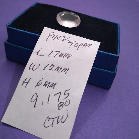 Brazilian Pink Topaz 9.175 CTW - Picture 1 of 9